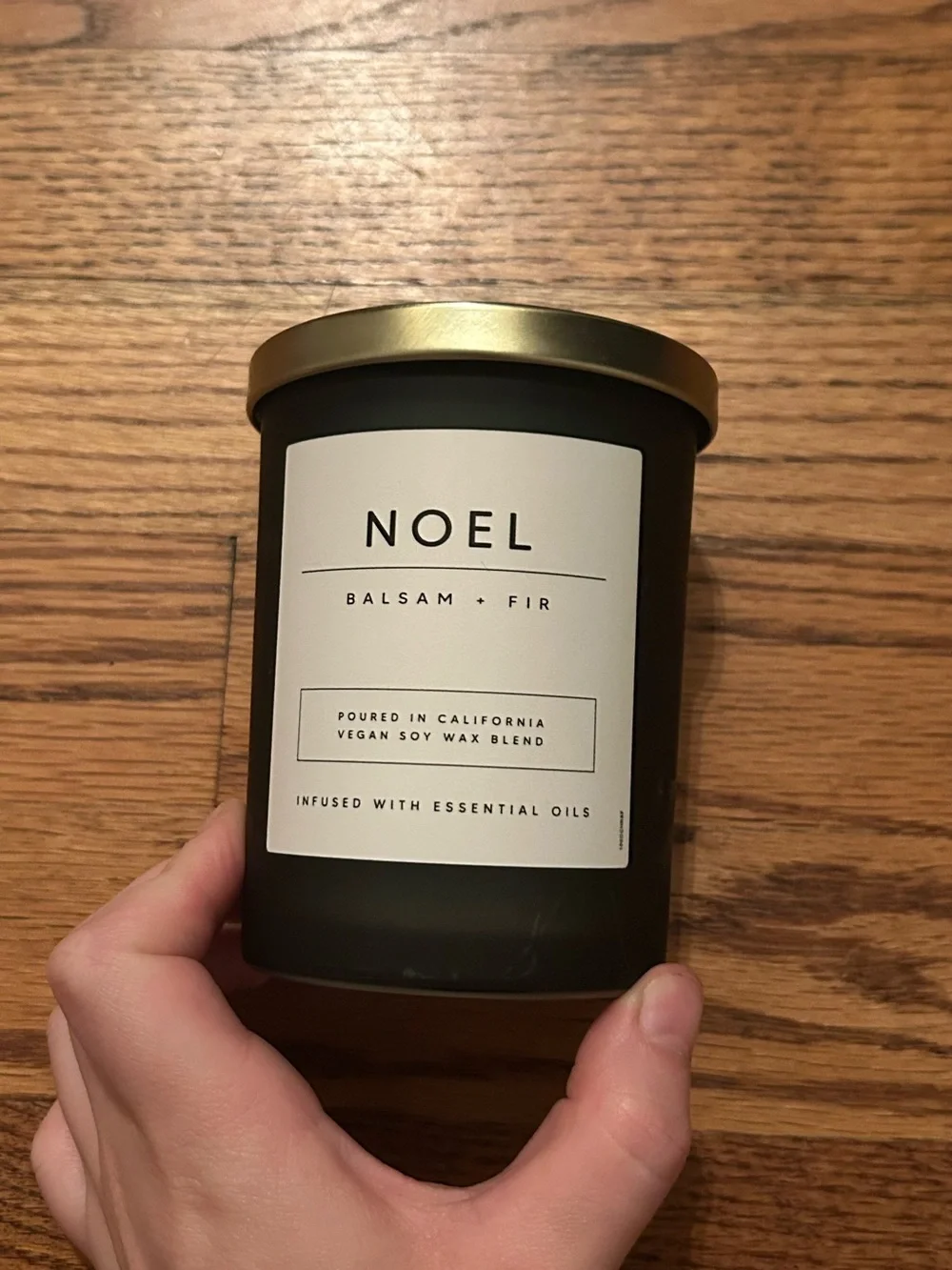 Leoben Co. Noel Balsam + Fir 9oz Candle Poured in California Vegan Soy Wax Blend